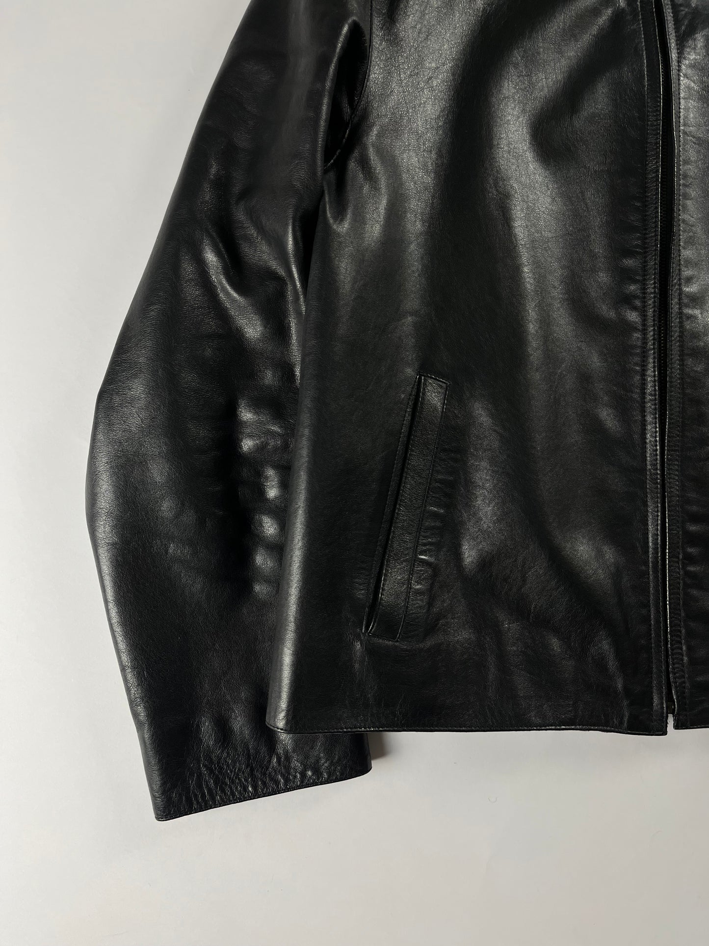 Prada Premium Black Leather Jacket FW 1999 - M