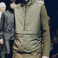 Prada Linea Rossa Long Dark Green Asymmetric Zipper Puffer Jacket FW 1999 - S