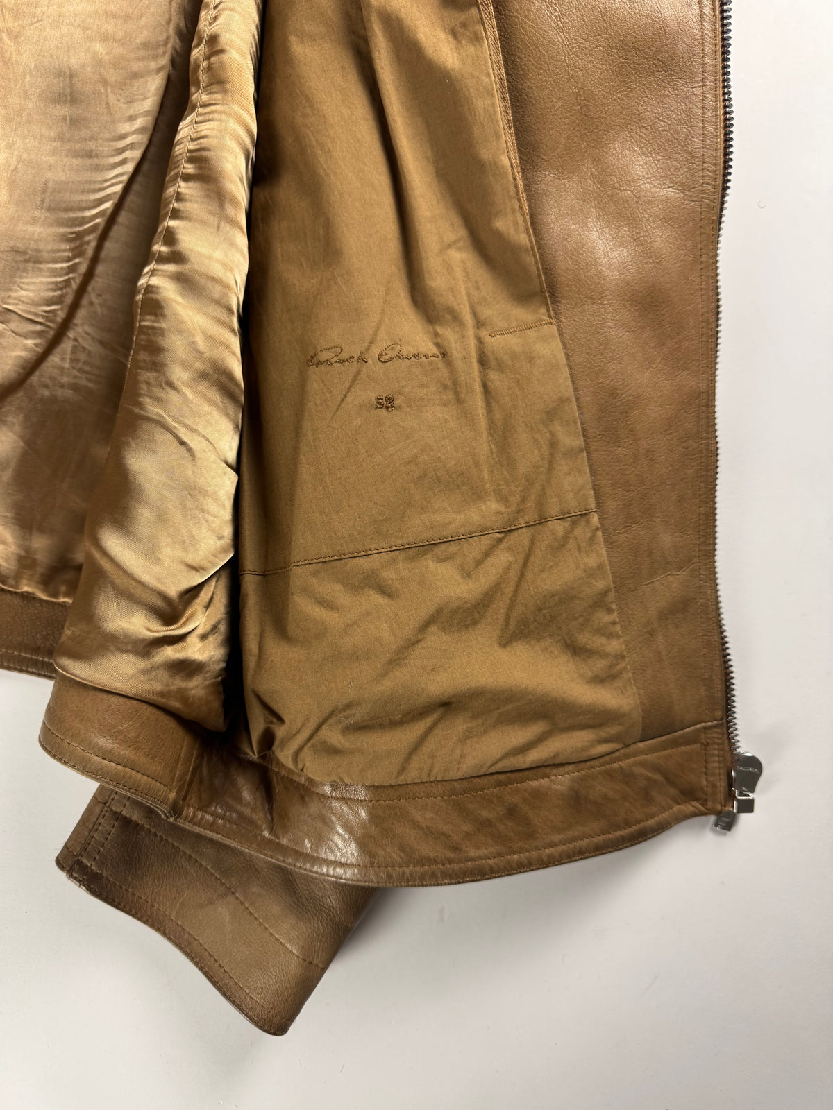 Rick Owens "Sphinx" Lamb Leather Stooges Perfecto Moto Jacket FW 2015 - L