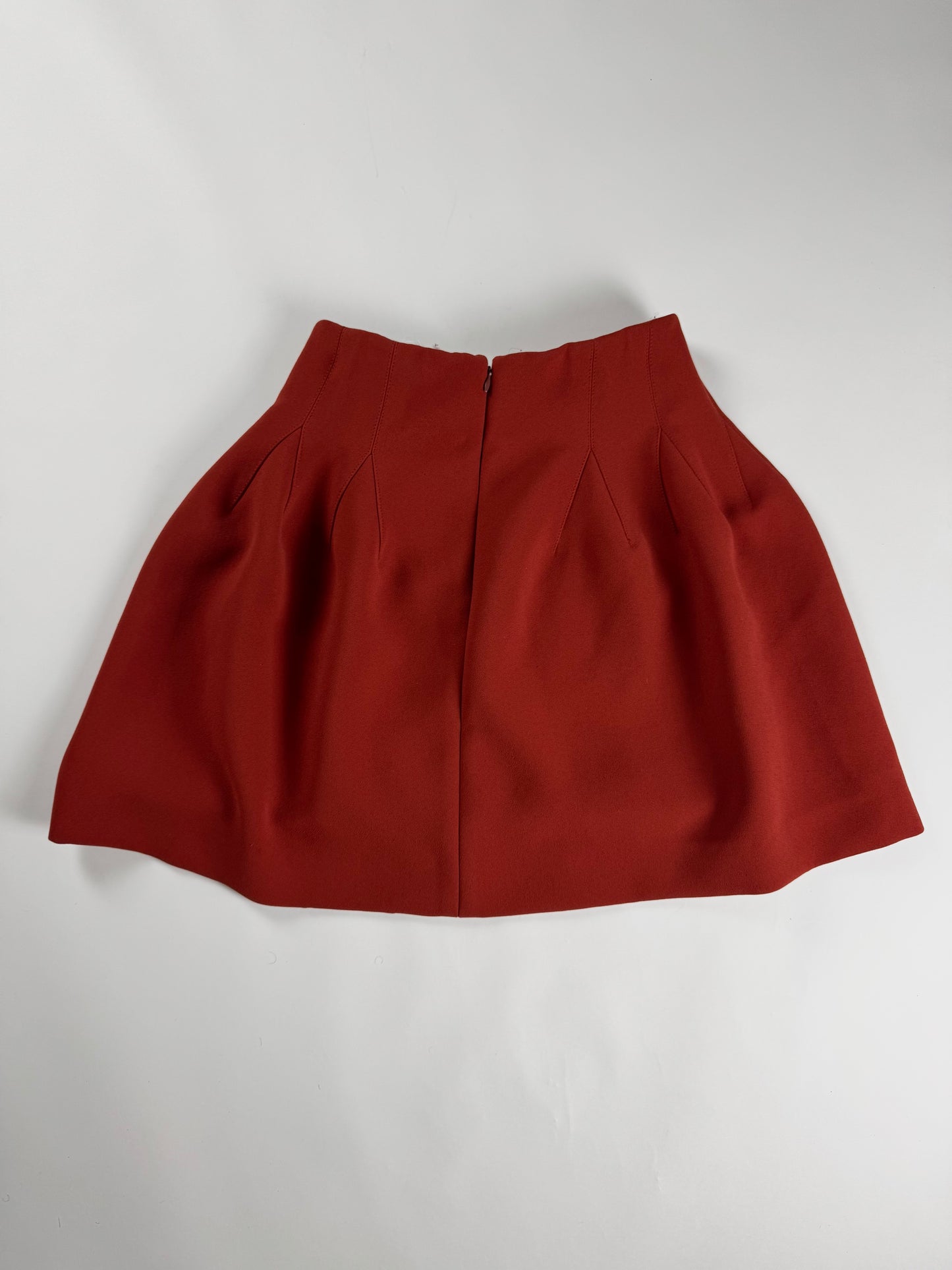 Givenchy Sample Red Coquelicot Skirt FW 2019 - S