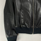 Dior Homme Black Leather Bomber Jacket SS 2008 - M