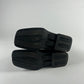 Prada Black Leather Square Toe High Boots FW 1999 - 9 IT/44 EU