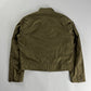 Prada Jungle Green Light Nylon Moto Fit Jacket 2000s - L