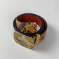 Prada Snakeskin Orange Leather Belt SS 2005 - 80 CM