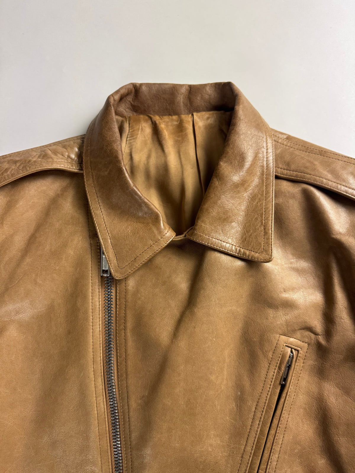 Rick Owens "Sphinx" Lamb Leather Stooges Perfecto Moto Jacket FW 2015 - L
