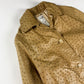 Celine Camel Tan Embossed Ostrich Skin Leather Jacket 2000s - S