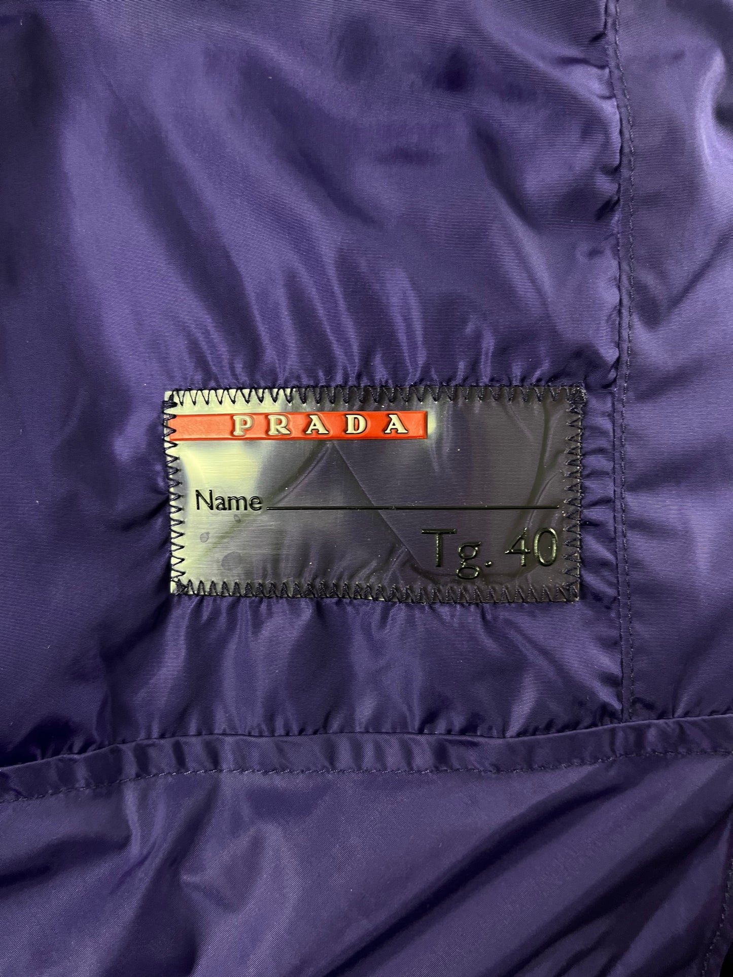 Prada Purple Turtleneck Down Jacket - S