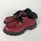 Prada Red Leather Vibram Platform Shoes FW 1999 - 39 IT/39,5 EU