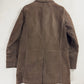 Prada Premium Brown Leather Three Pockets Long Coat FW 2003 - M