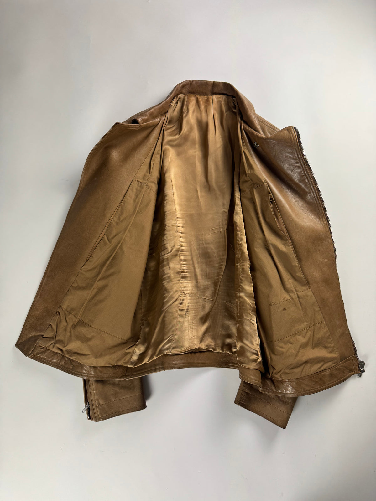Rick Owens "Sphinx" Lamb Leather Stooges Perfecto Moto Jacket FW 2015 - L