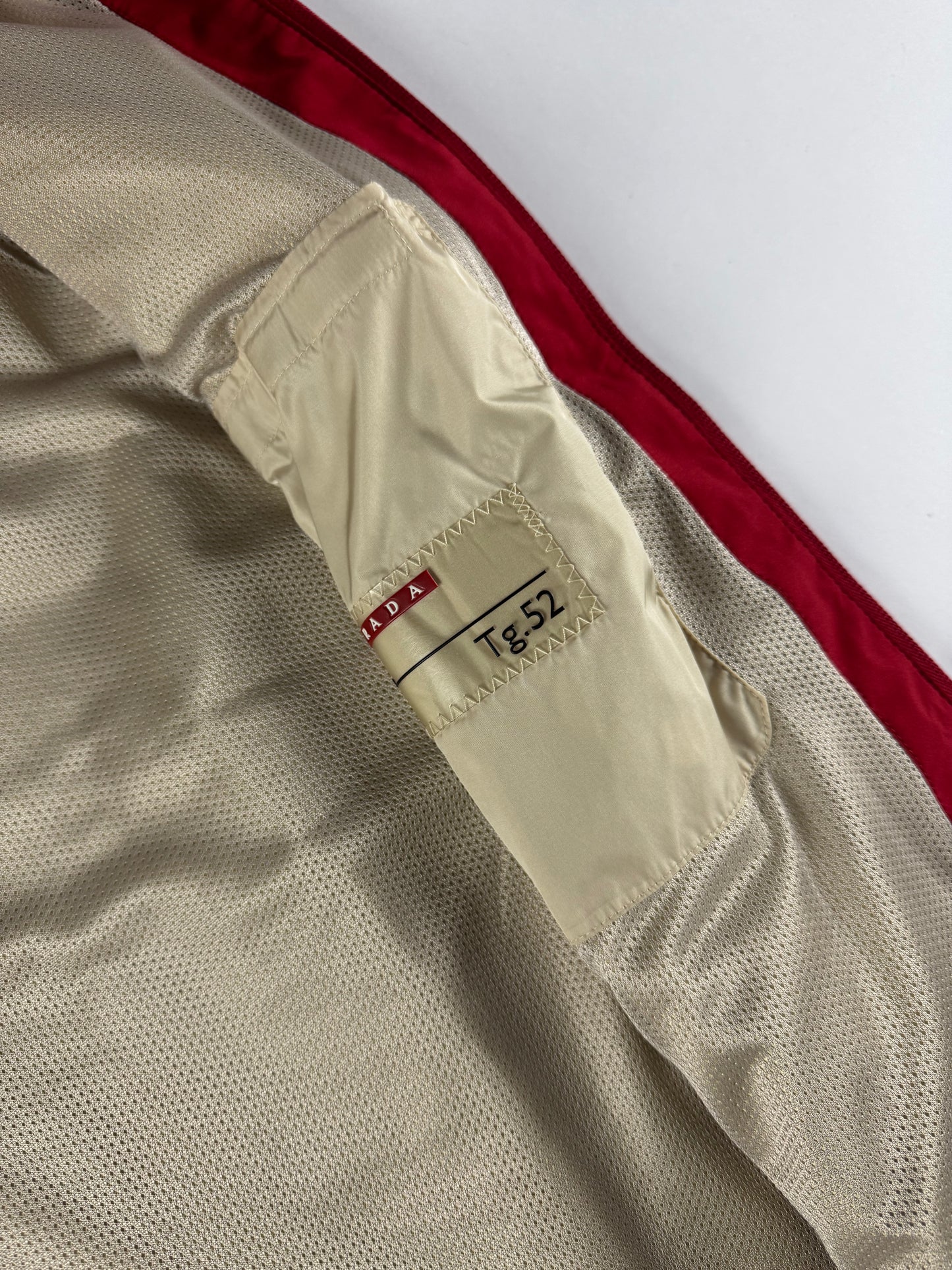 Prada Linea Rossa Gore Tex Red Nylon Vest SS 2000 - L