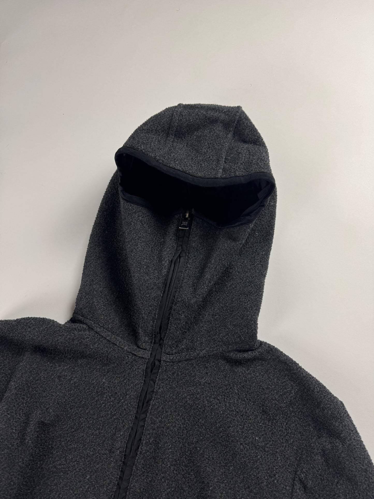 Prada Linea Rossa Wool Balaclava Full Zipper Hoodie - S