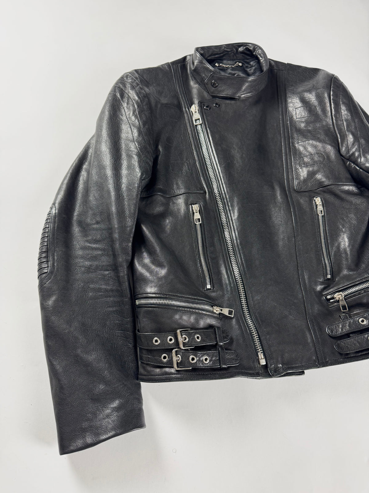 Louis Vuitton Black Heavy Leather Perfecto Biker Jacket SS 2008 - M
