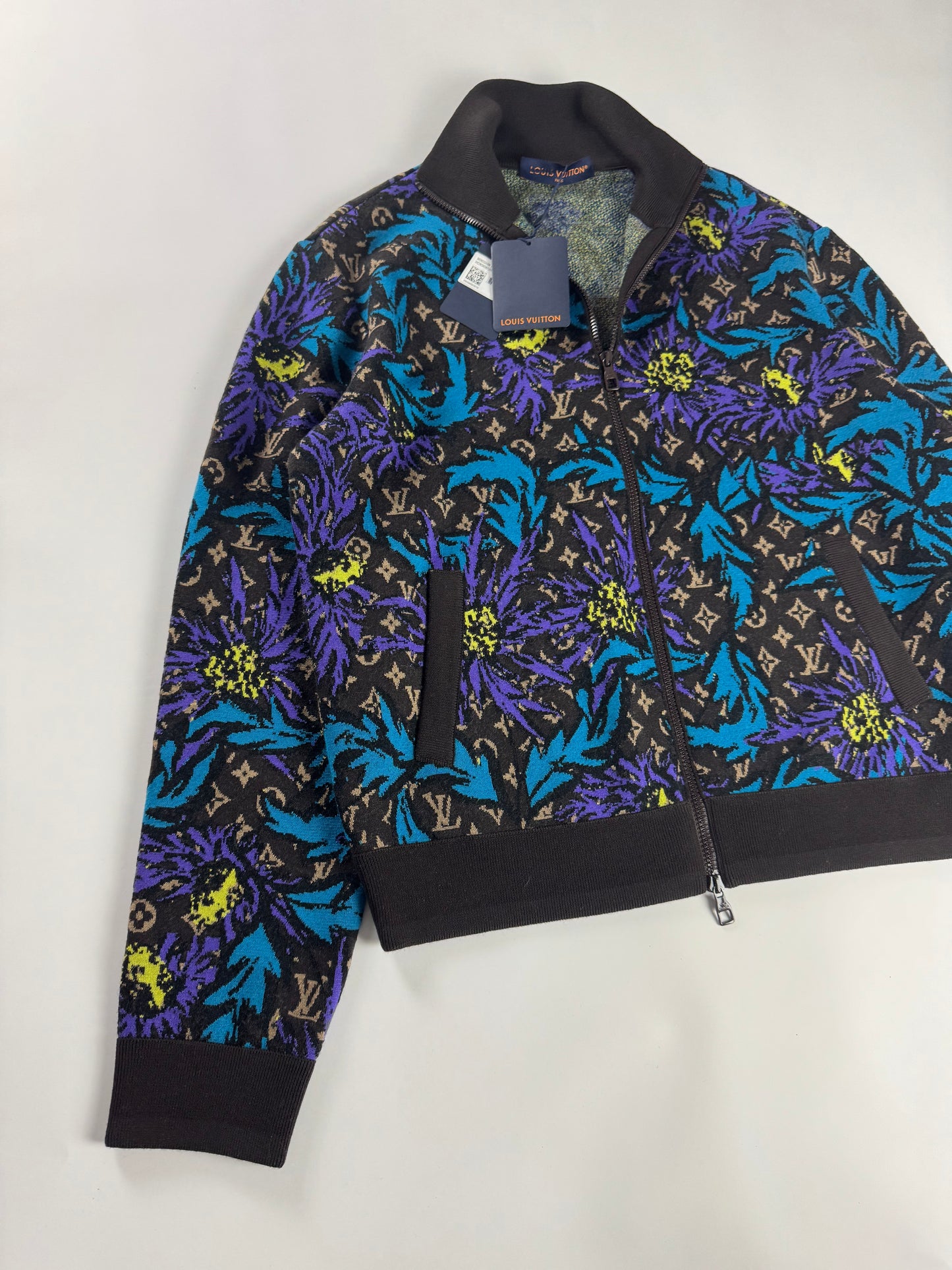 Louis Vuitton Floral Monogram Thistle Zip Through Jacket SS 2023 - L