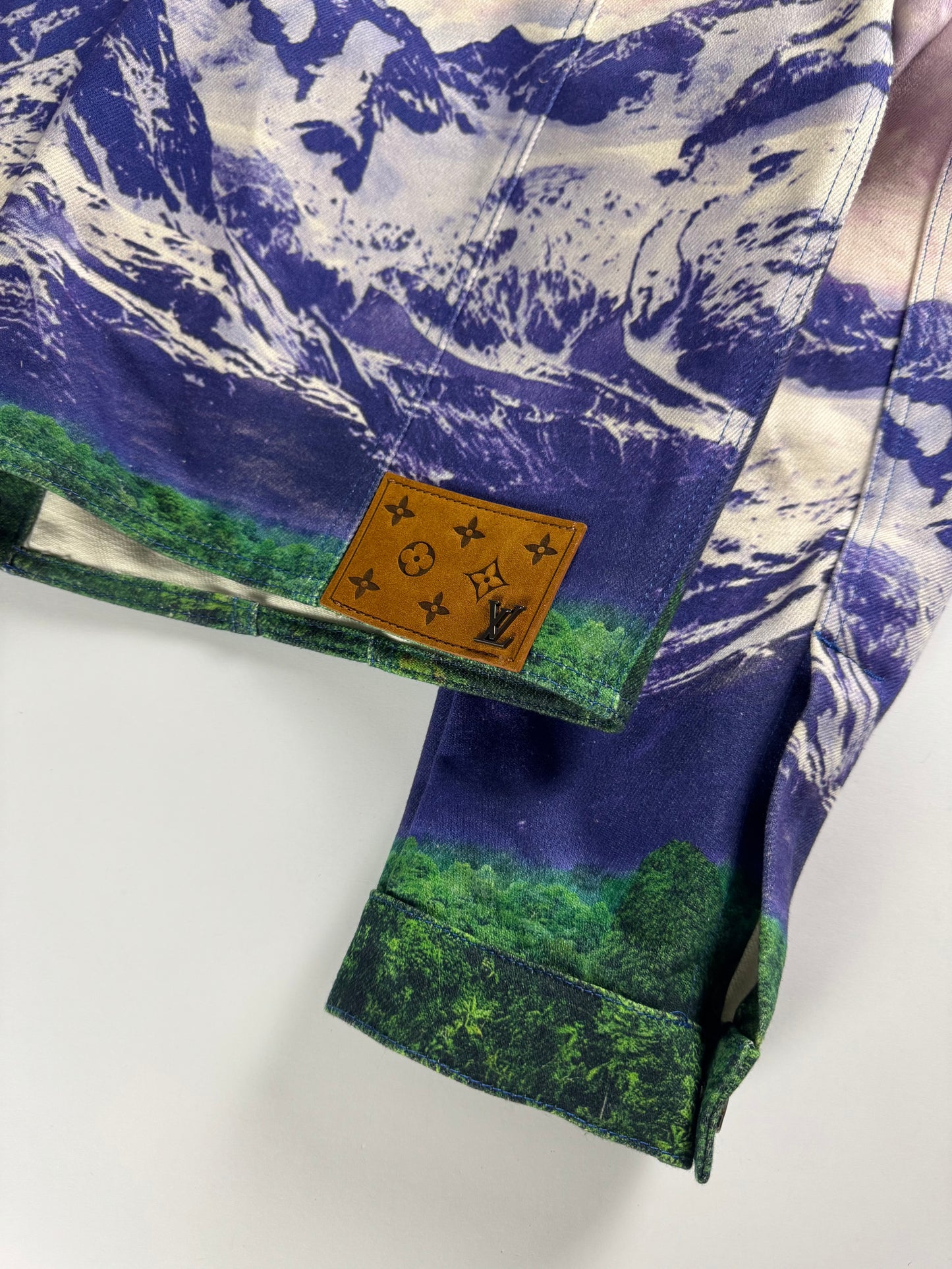 Louis Vuitton Virgil Abloh Landscape Denim Trucker Jacket SS 2022 - M