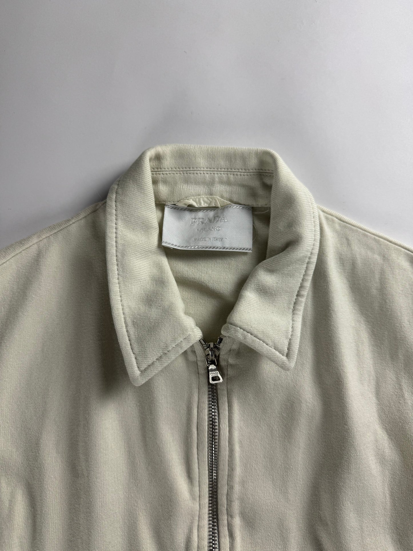 Prada Cropped Cotton Zip Up Vest FW 1997 - S