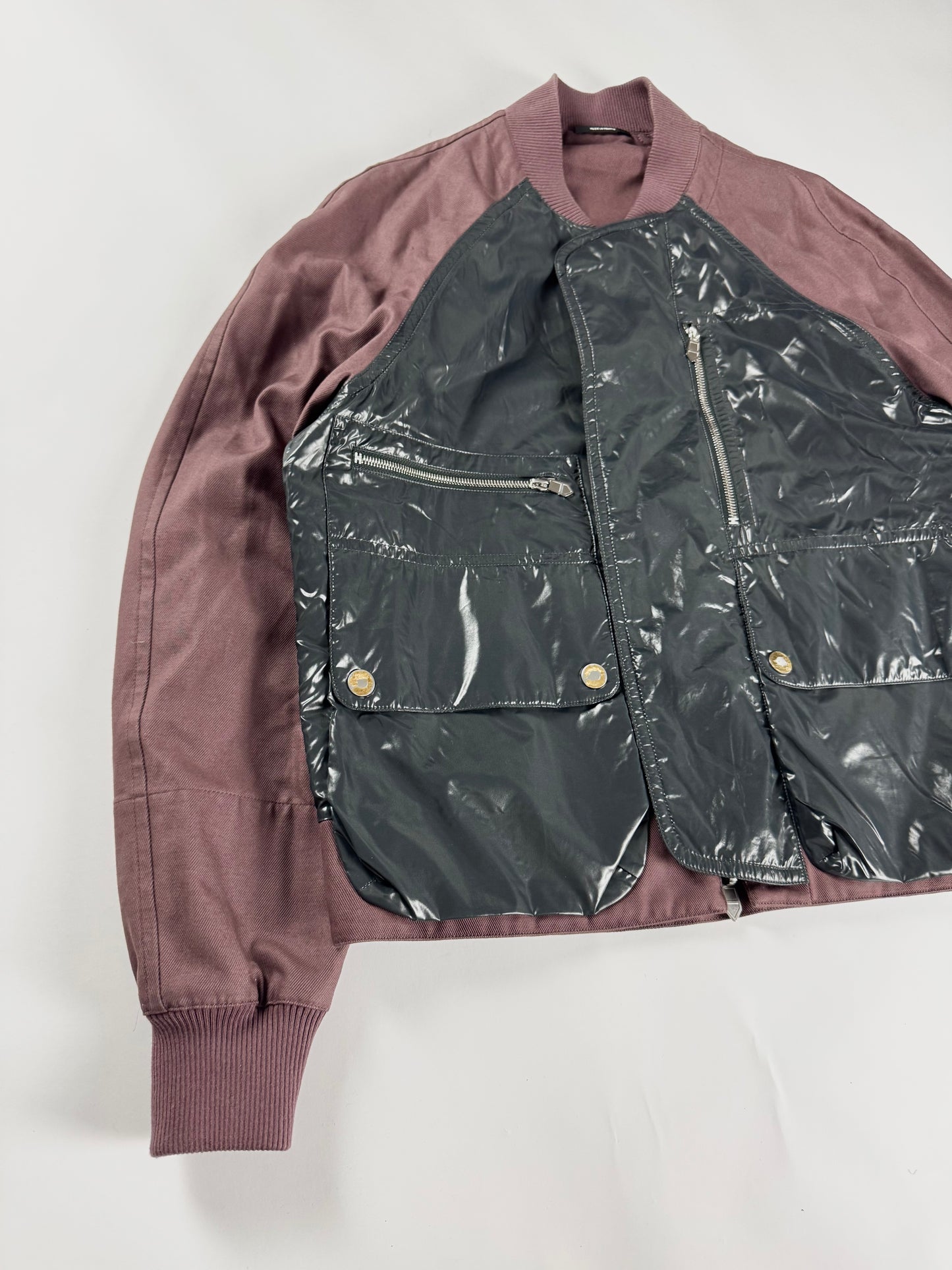 Hermès Sample Reversible Lacquered Nylon Prune Canvas Jacket SS 2022 - M