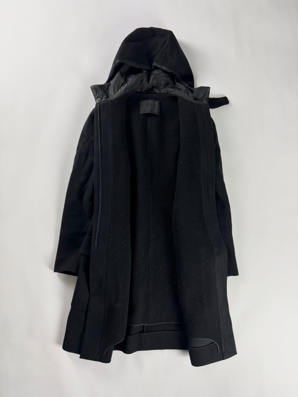 Prada Mesh Trimmed Premium Wool Coat FW 1999 - S