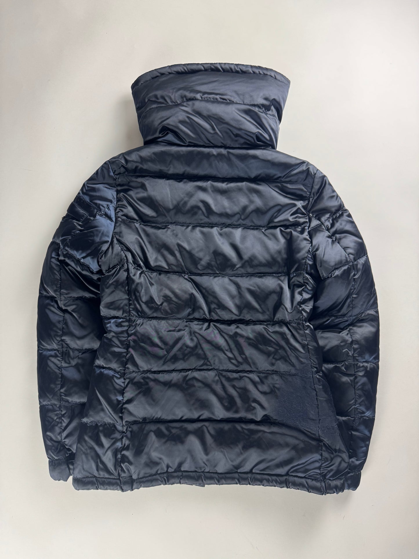 Prada Milano Triangle Logo Navy Puffer Turtleneck Jacket FW 2010 - S