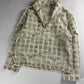 Hermès Sample Soft Ivory Plaid Turtleneck Half Zip Jacket SS 2020 - M