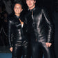 Gucci Tom Ford Pure Dark Soft Leather Padded Shoulder Biker Jacket SS 1999 - M