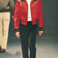 Prada Premium Red Leather Bomber Jacket FW 2000 - L