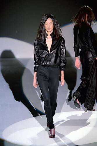 Gucci Tom Ford Light Leather Bomber Jacket SS 2000 - XS