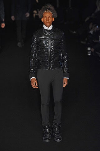 Dior Homme Napoleon Military Marine Leather Jacket FW 2008 - M