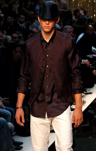 Louis Vuitton Sample Blue Shades Nehru Collar Blazer SS 2008 - M
