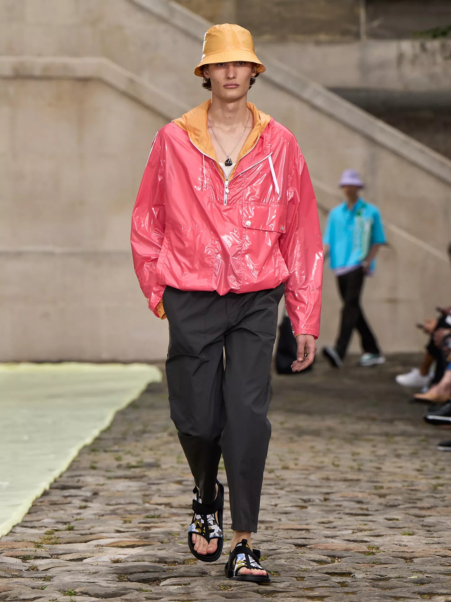 Hermès Sample Fluo Glass Double Layer Parka Jacket SS 2023 - M