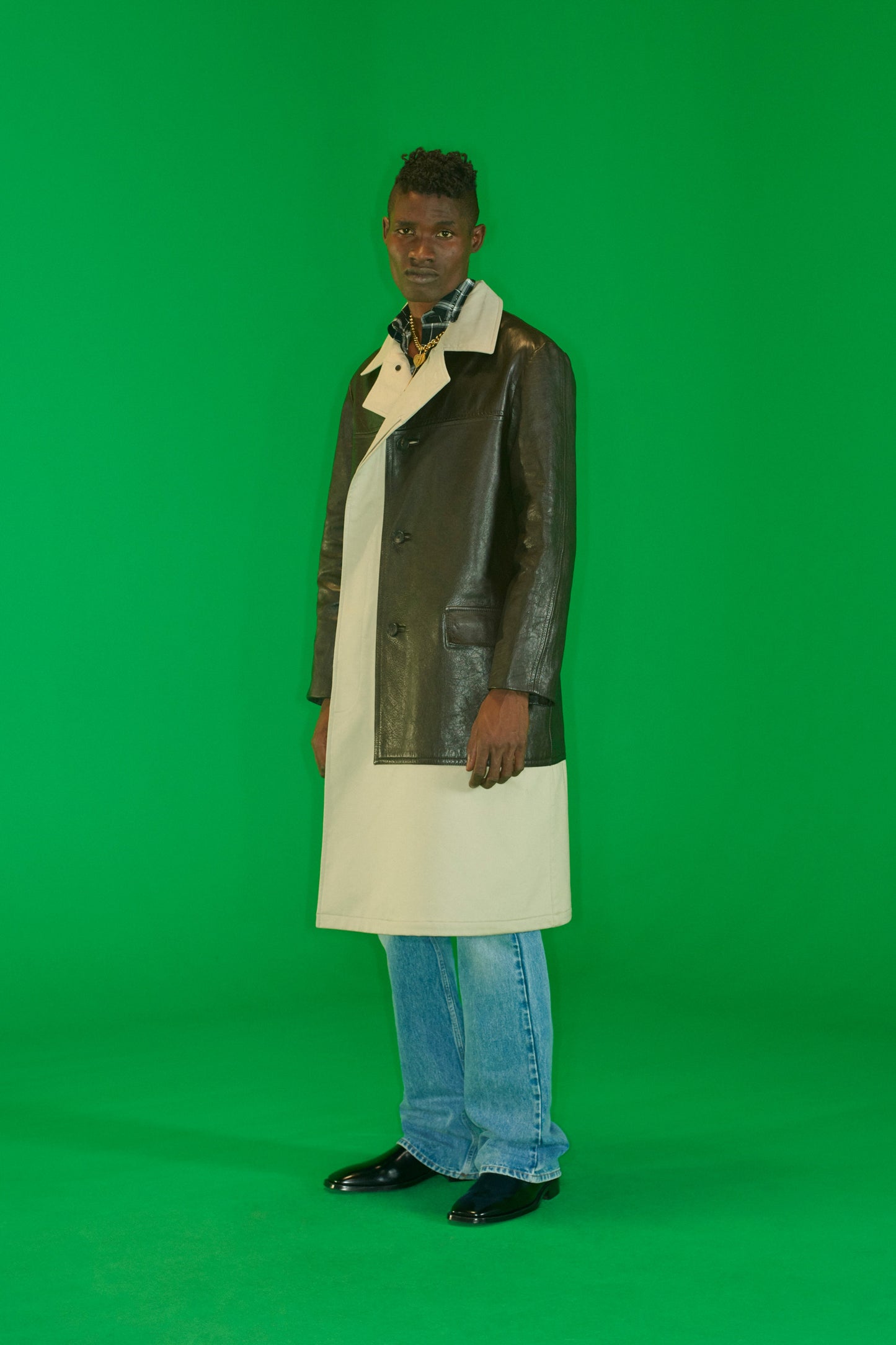 Balenciaga Black Square Rim Carrera Lux Calfskin Boots FW 2019 - 45 EU